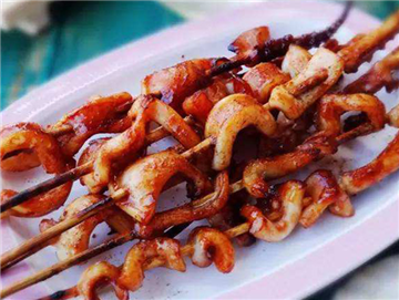 Squid skewers